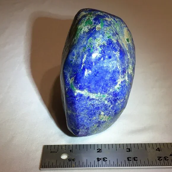 2.5 lbs Azurite polished nodule with Malachite